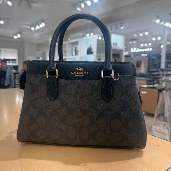 Coach | Bags | Coach Mini Darcie Carryall In Signature Canvas Ch74 ...